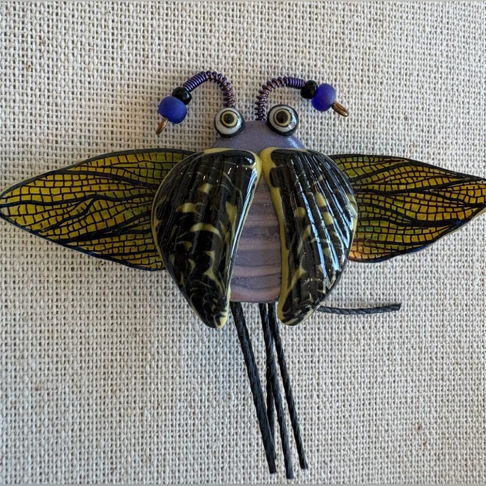Colorful Insect Brooch - Picture 2 of 5